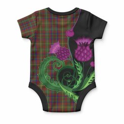 MacMaster (McMaster) Tartan Baby Onesie Traditional Scottish Thistle