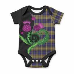 Morris of Wales Tartan Baby Onesie Traditional Scottish Thistle