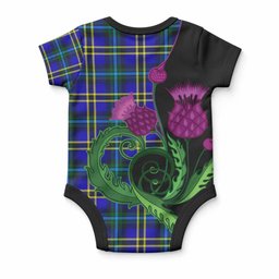Hope Tartan Baby Onesie Traditional Scottish Thistle