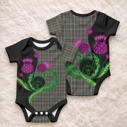 Howell of Wales Tartan Baby Onesie Traditional Scottish Thistle