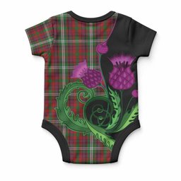 Mcguire Tartan Baby Onesie Traditional Scottish Thistle