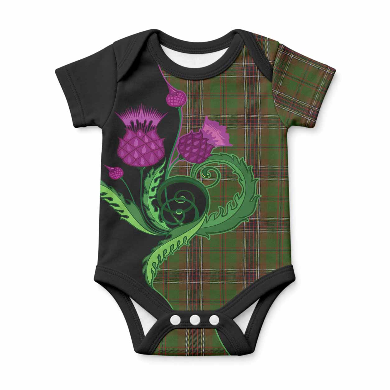 Murphy Tartan Baby Onesie Traditional Scottish Thistle