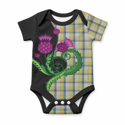 MacGrath (McGrath) Tartan Baby Onesie Traditional Scottish Thistle