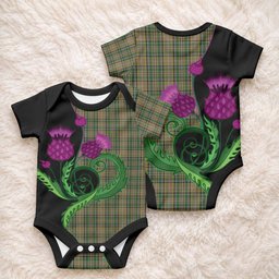 O'Farrell Tartan Baby Onesie Traditional Scottish Thistle