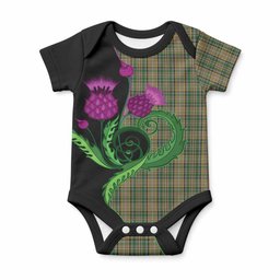 O'Farrell Tartan Baby Onesie Traditional Scottish Thistle