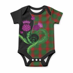 Middleton Tartan Baby Onesie Traditional Scottish Thistle
