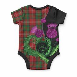 Nesbitt (Nisbet) Tartan Baby Onesie Traditional Scottish Thistle