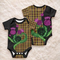 Jardine Tartan Baby Onesie Traditional Scottish Thistle