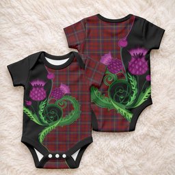 McClure Tartan Baby Onesie Traditional Scottish Thistle