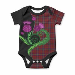 McClure Tartan Baby Onesie Traditional Scottish Thistle