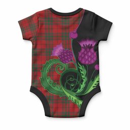 MacNab (McNab) Tartan Baby Onesie Traditional Scottish Thistle