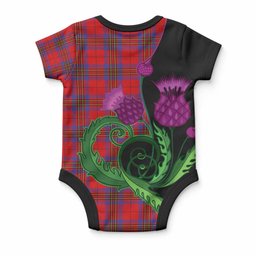 Leslie Tartan Baby Onesie Traditional Scottish Thistle