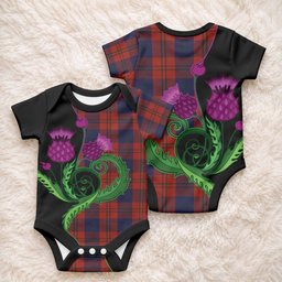 Wotherspoon Tartan Baby Onesie Traditional Scottish Thistle