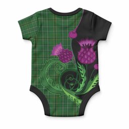 Wexford Tartan Baby Onesie Traditional Scottish Thistle