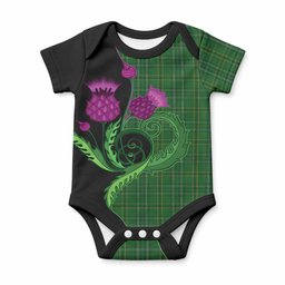 Wexford Tartan Baby Onesie Traditional Scottish Thistle
