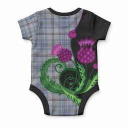 Tweedie Tartan Baby Onesie Traditional Scottish Thistle