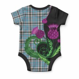 Thompson (Thomson) Tartan Baby Onesie Traditional Scottish Thistle