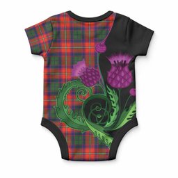 Riddell Tartan Baby Onesie Traditional Scottish Thistle