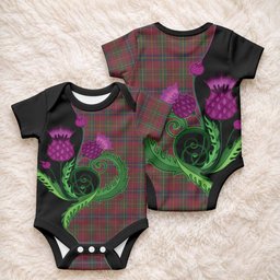 Rice of Wales Tartan Baby Onesie Traditional Scottish Thistle