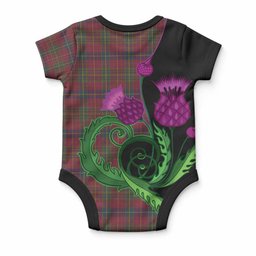 Rice of Wales Tartan Baby Onesie Traditional Scottish Thistle