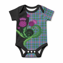 Ralston Tartan Baby Onesie Traditional Scottish Thistle