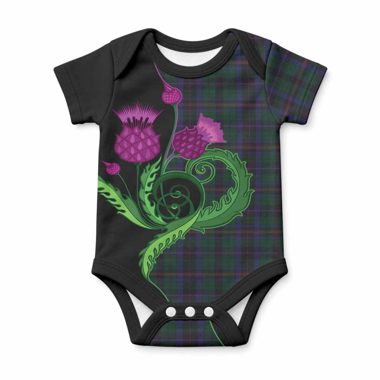 Phillips of Wales Tartan Baby Onesie Traditional Scottish Thistle