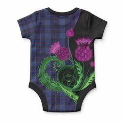 Rangers Tartan Baby Onesie Traditional Scottish Thistle