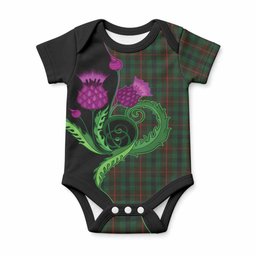 Tennant Tartan Baby Onesie Traditional Scottish Thistle