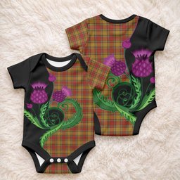 Scrymgeour Tartan Baby Onesie Traditional Scottish Thistle