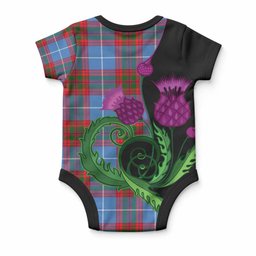 Pentland Tartan Baby Onesie Traditional Scottish Thistle
