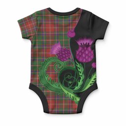 Somerville Tartan Baby Onesie Traditional Scottish Thistle