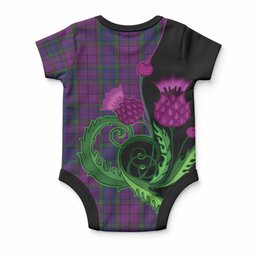 Wardlaw Tartan Baby Onesie Traditional Scottish Thistle