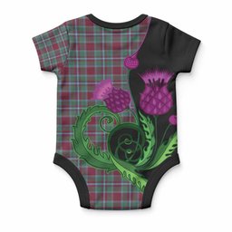 Spence (Spens) Tartan Baby Onesie Traditional Scottish Thistle