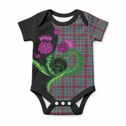 Spence (Spens) Tartan Baby Onesie Traditional Scottish Thistle