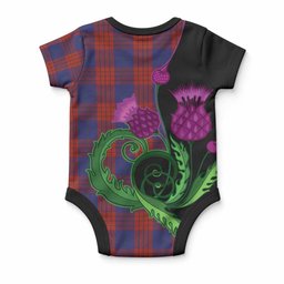 Robinson Tartan Baby Onesie Traditional Scottish Thistle