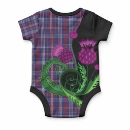 Parker Tartan Baby Onesie Traditional Scottish Thistle
