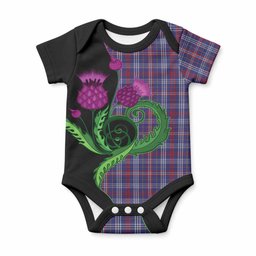 Parker Tartan Baby Onesie Traditional Scottish Thistle