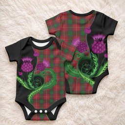 Rattray Tartan Baby Onesie Traditional Scottish Thistle
