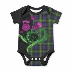 Watson Tartan Baby Onesie Traditional Scottish Thistle