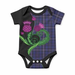 Rangers Dress Tartan Baby Onesie Traditional Scottish Thistle