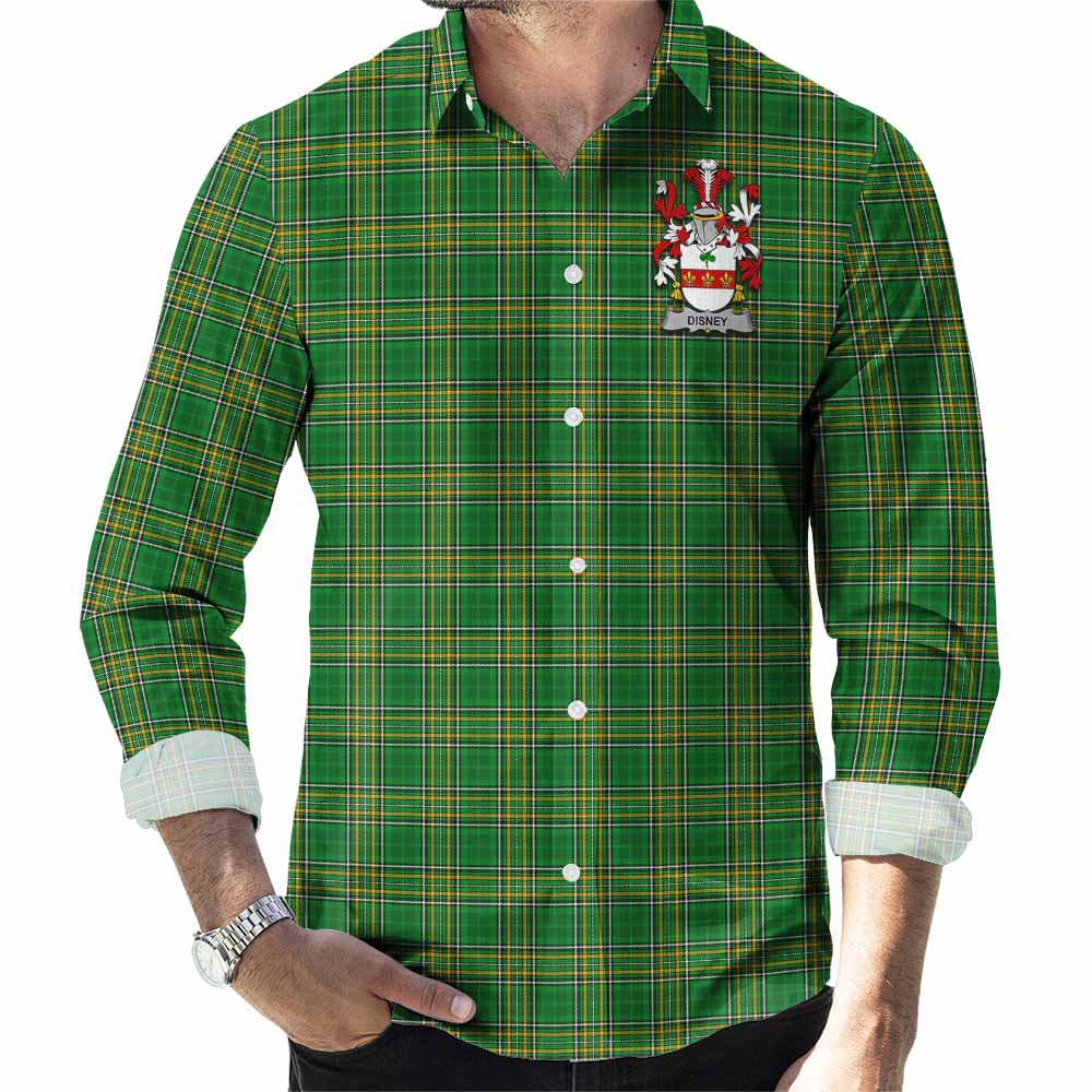 Disney Irish Clan Tartan Long Sleeve Button Up with Coat of Arms