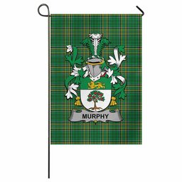 Murphy (Wexford) Irish Clan Tartan Garden Flag with Coat of Arms