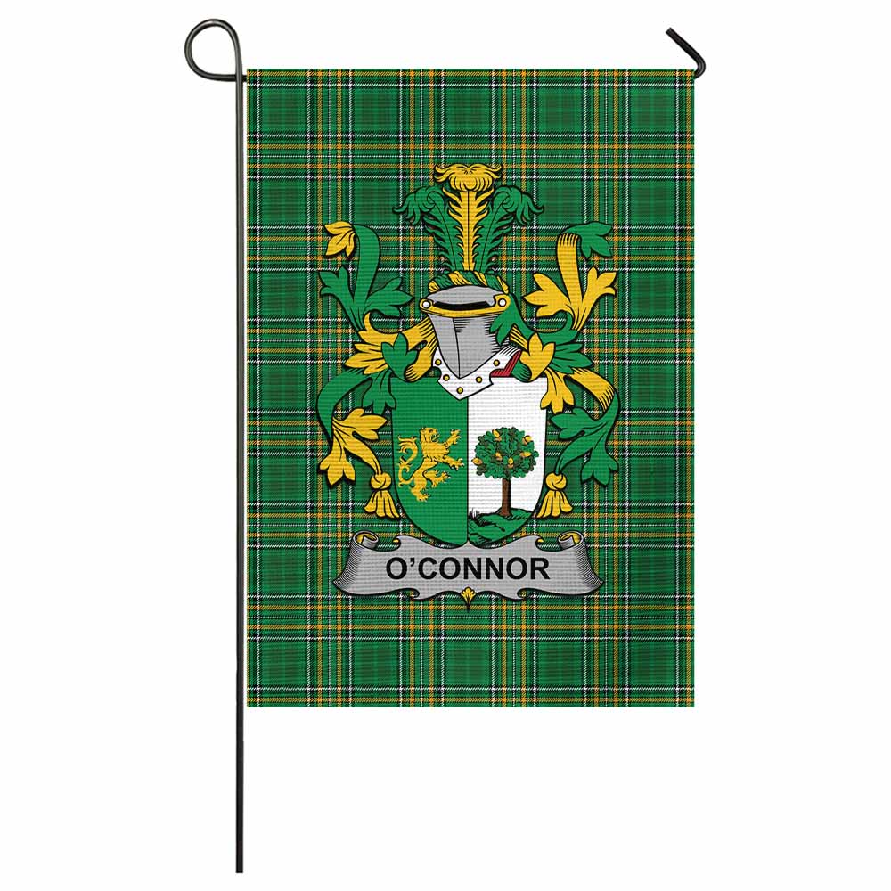 O'Connor (Sligo) Irish Clan Tartan Garden Flag with Coat of Arms