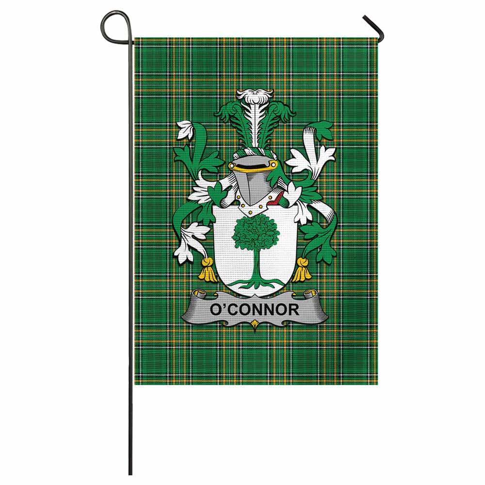 O'Connor 2 Irish Clan Tartan Garden Flag with Coat of Arms