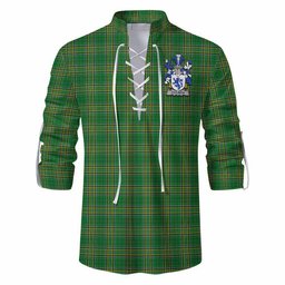 Fitz-Rith Irish Clan Tartan Ghillie Kilt Shirt with Coat of Arms