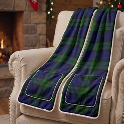 Campbell Tartan Hand-Warmer Pocket Scarf
