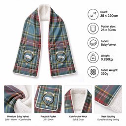 Beaton Tartan Crest Pocket Scarf - Ultimate Plaid Gift Wrap