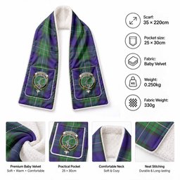 Alexander Tartan Crest Pocket Scarf - Ultimate Plaid Gift Wrap