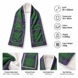Armstrong Tartan Hand-Warmer Pocket Scarf