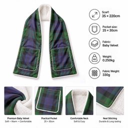 Blair Tartan Hand-Warmer Pocket Scarf